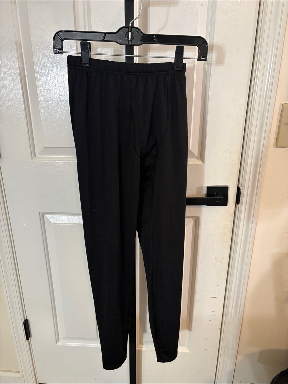 Men's Black and Grey Thermal Pants
